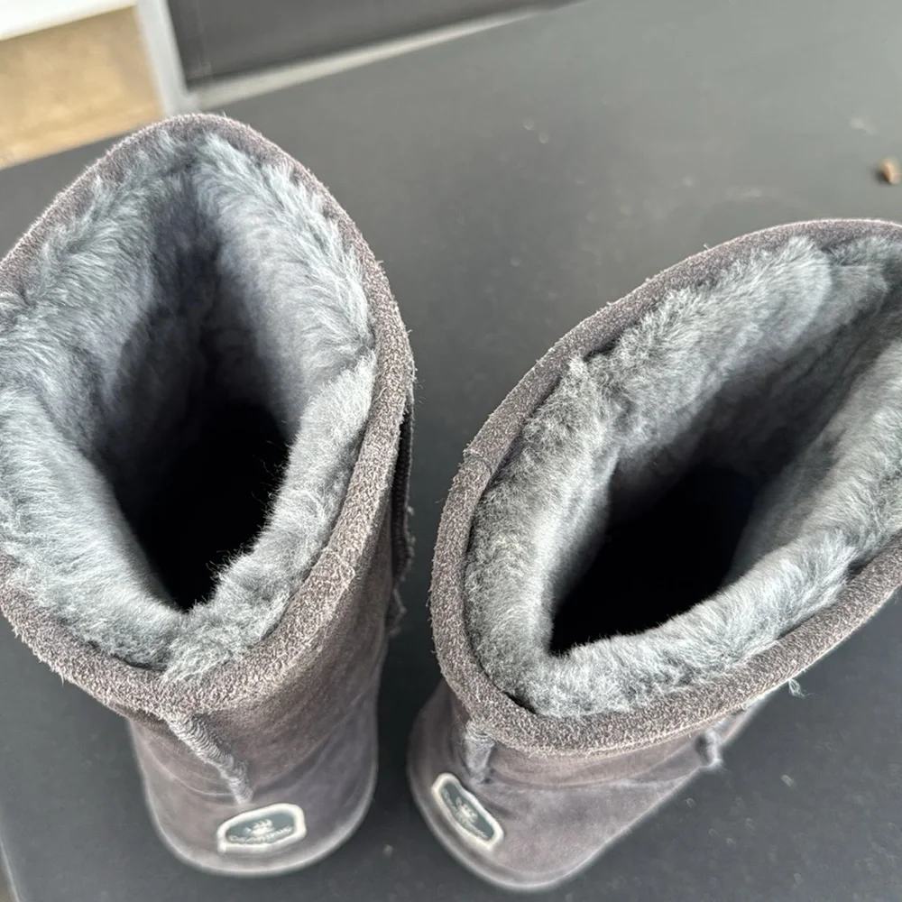 EUC BearPaw Emma Short Gray Boots - Picture 3 of 4